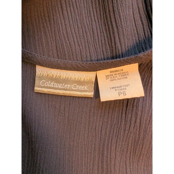 Coldwater Creek Navy 3 Pc Suit Woman's Size P6 Vintage Classic Career Casual - Picture 10 of 13